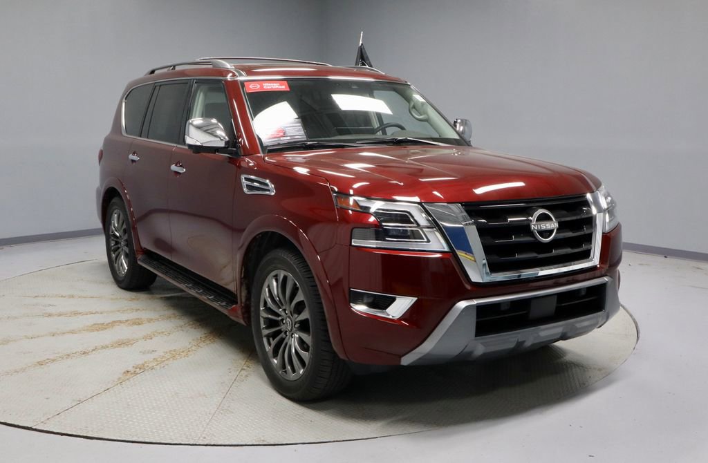 Certified 2023 Nissan Armada Platinum w/ Captain's Chairs Package