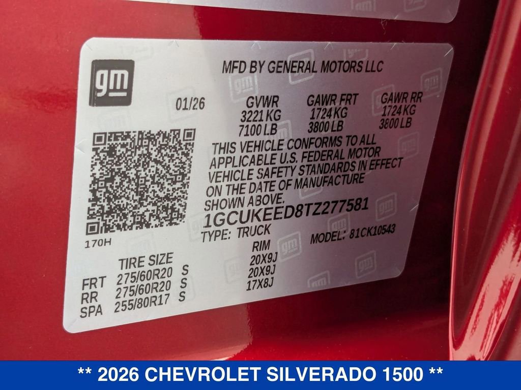 New 2026 Chevrolet Silverado 1500 RST w/ RST All Star Premium Package image 78