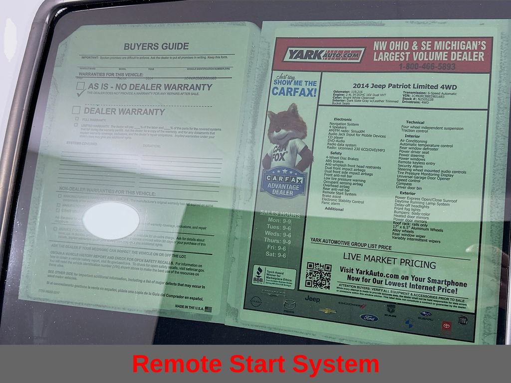 Used 2014 Jeep Patriot Limited w/ Sun/Sound Group image 14