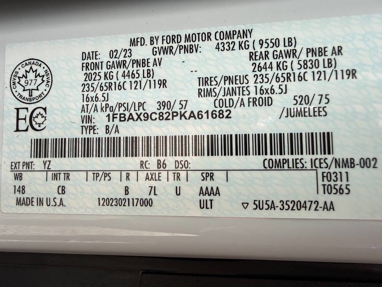 Used 2023 Ford Transit 350 XLT image 40