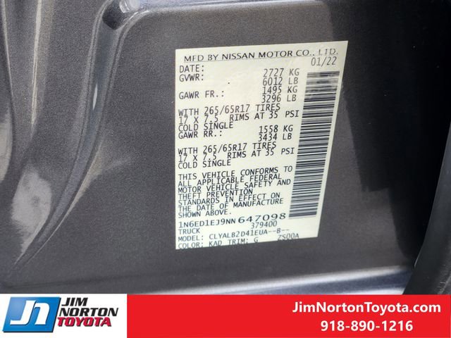 Used 2022 Nissan Frontier SV image 33