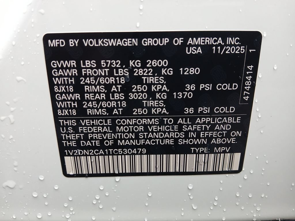 New 2026 Volkswagen Atlas SE FWD image 28