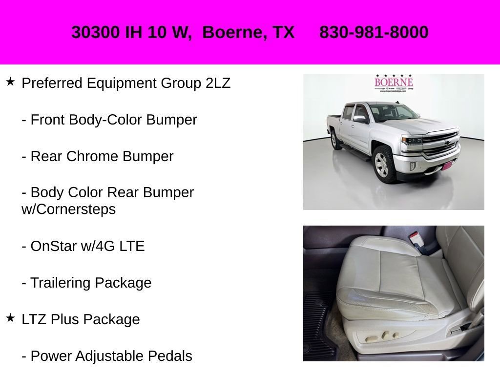 Used 2017 Chevrolet Silverado 1500 LTZ Z71 w/ LTZ Plus Package image 42