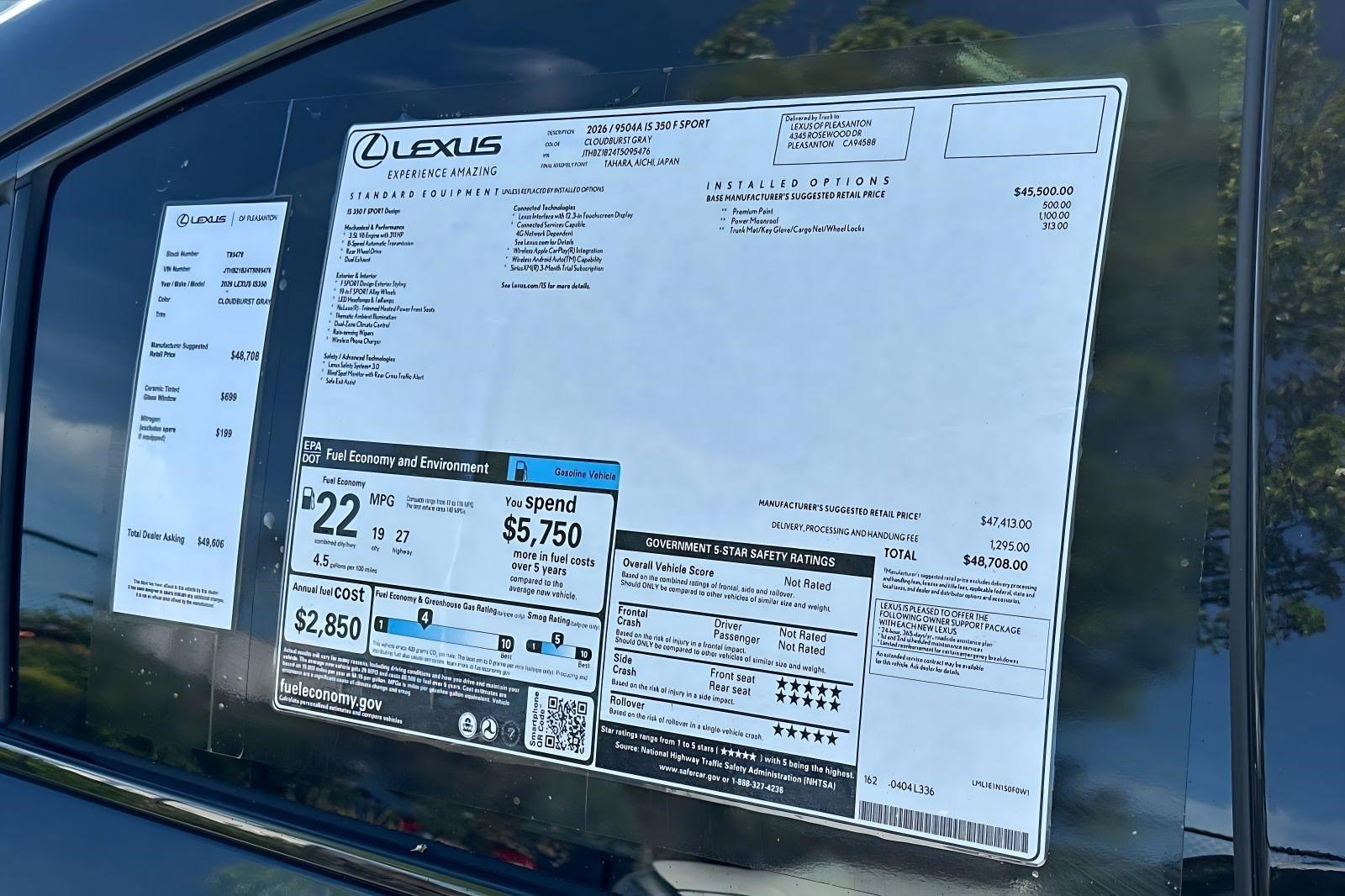 New 2026 Lexus IS 350 F Sport RWD image 29