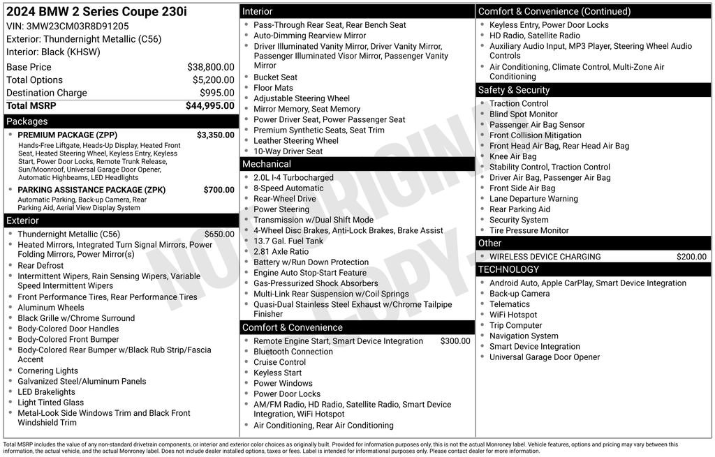 Used 2024 BMW 230i 230i w/ Premium Package image 17