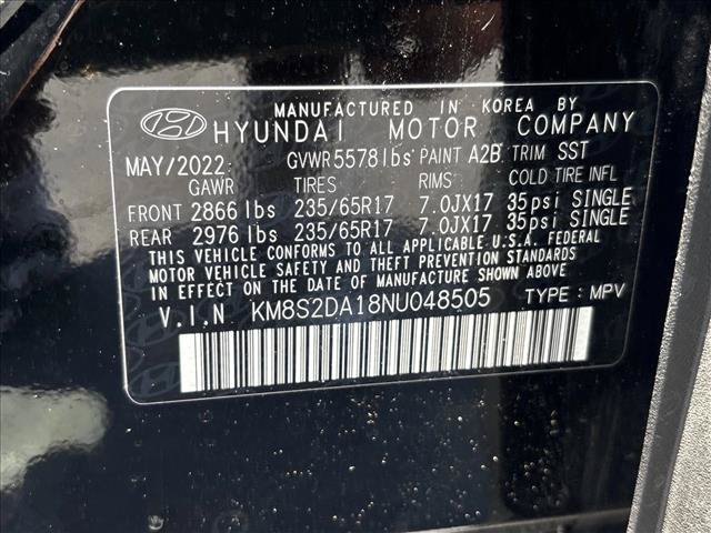 Used 2022 Hyundai Santa Fe Blue AWD/4WD image 27