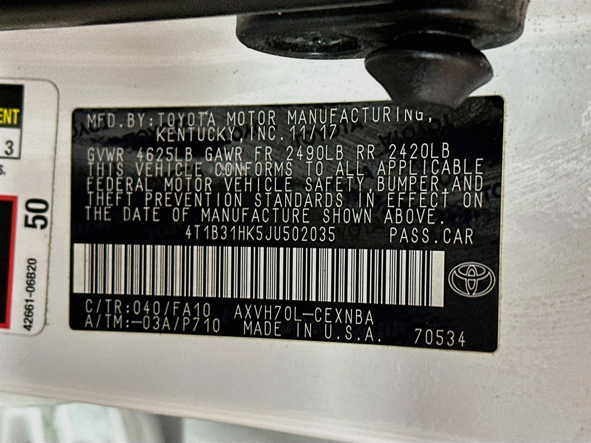 Used 2018 Toyota Camry LE FWD image 30