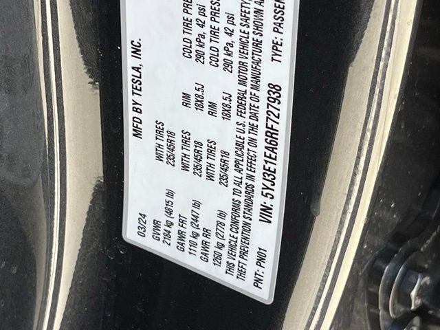 Used 2024 Tesla Model 3 Standard Range RWD image 36