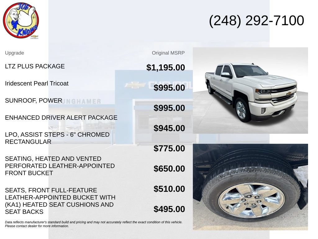 Used 2018 Chevrolet Silverado 1500 LTZ Z71 w/ LTZ Plus Package AWD/4WD image 5