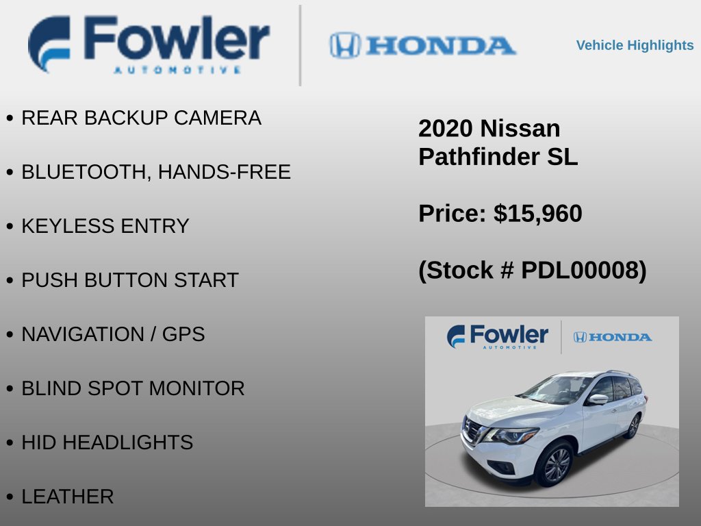 Used 2020 Nissan Pathfinder SL AWD/4WD image 4