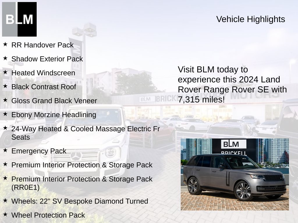 Used 2024 Land Rover Range Rover SE AWD/4WD image 5