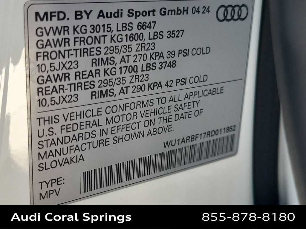 Certified 2024 Audi RS Q8 AWD/4WD image 29