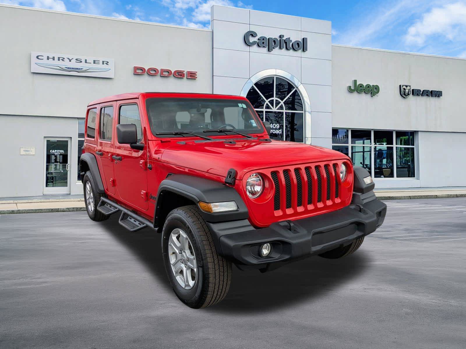 Used 2022 Jeep Wrangler Unlimited Sport w/ Sun And Sound Package AWD/4WD image 1