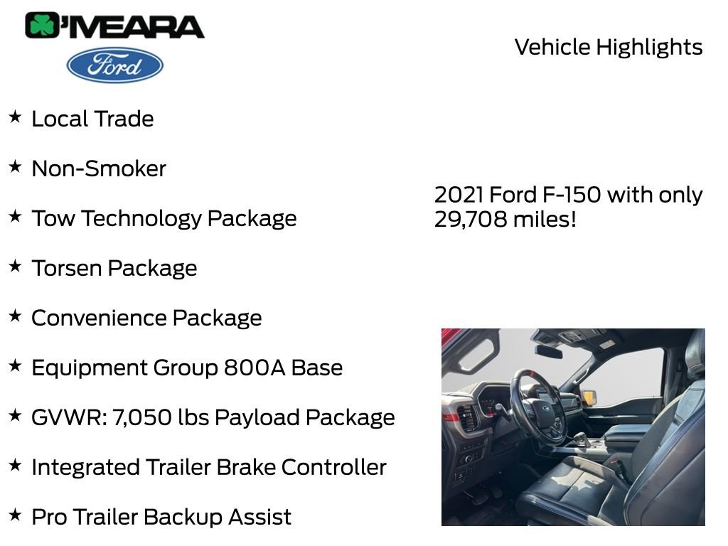 Used 2021 Ford F150 Raptor w/ Tow Technology Package AWD/4WD image 8