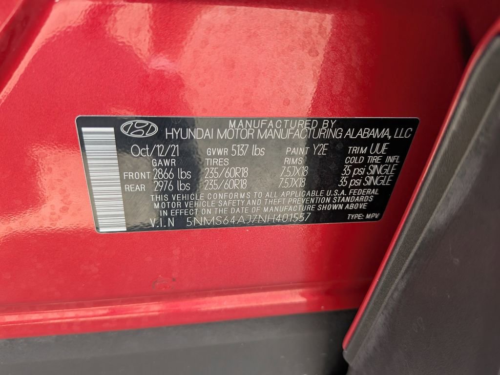Used 2022 Hyundai Santa Fe SEL w/ Convenience Package FWD image 37