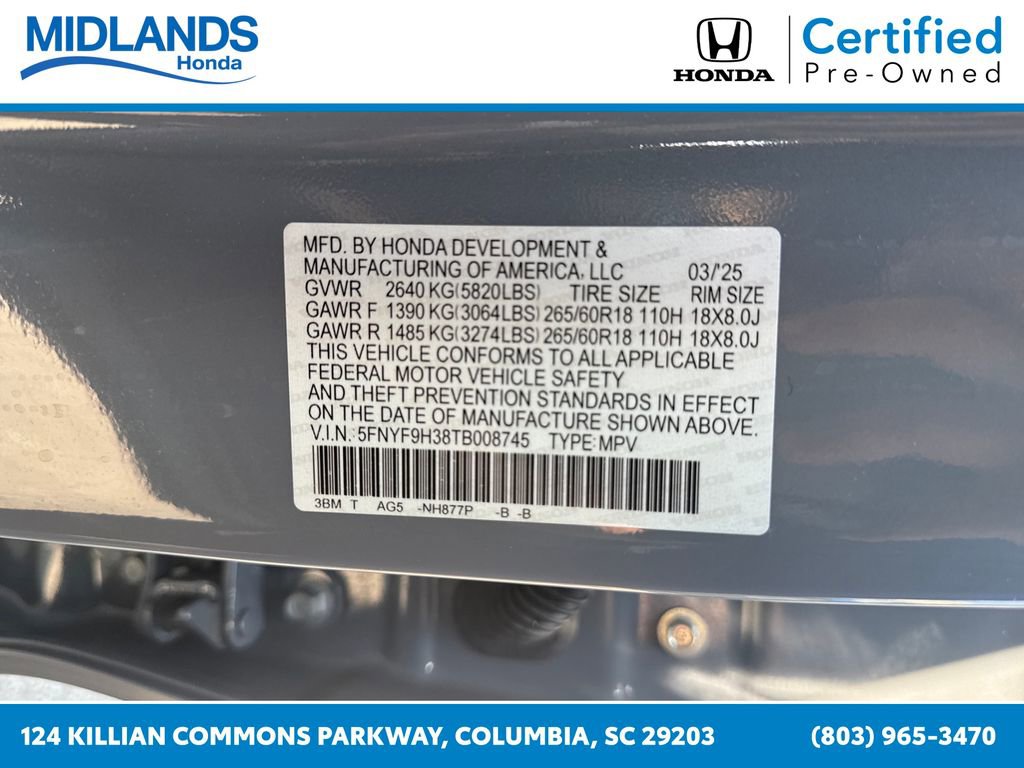 Used 2026 Honda Passport RTL image 31