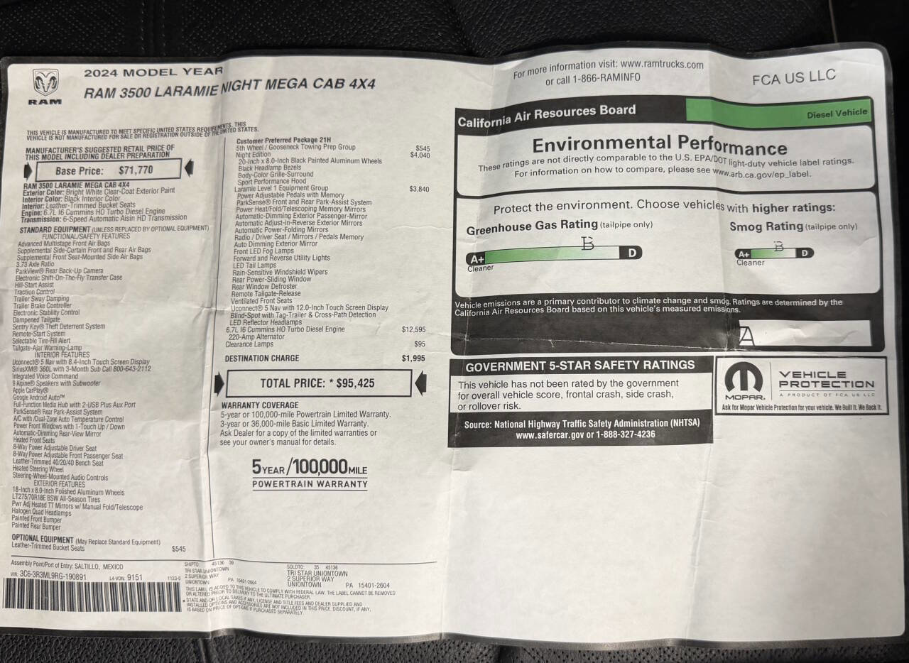 Used 2024 RAM 3500 Laramie w/ Night Edition image 22