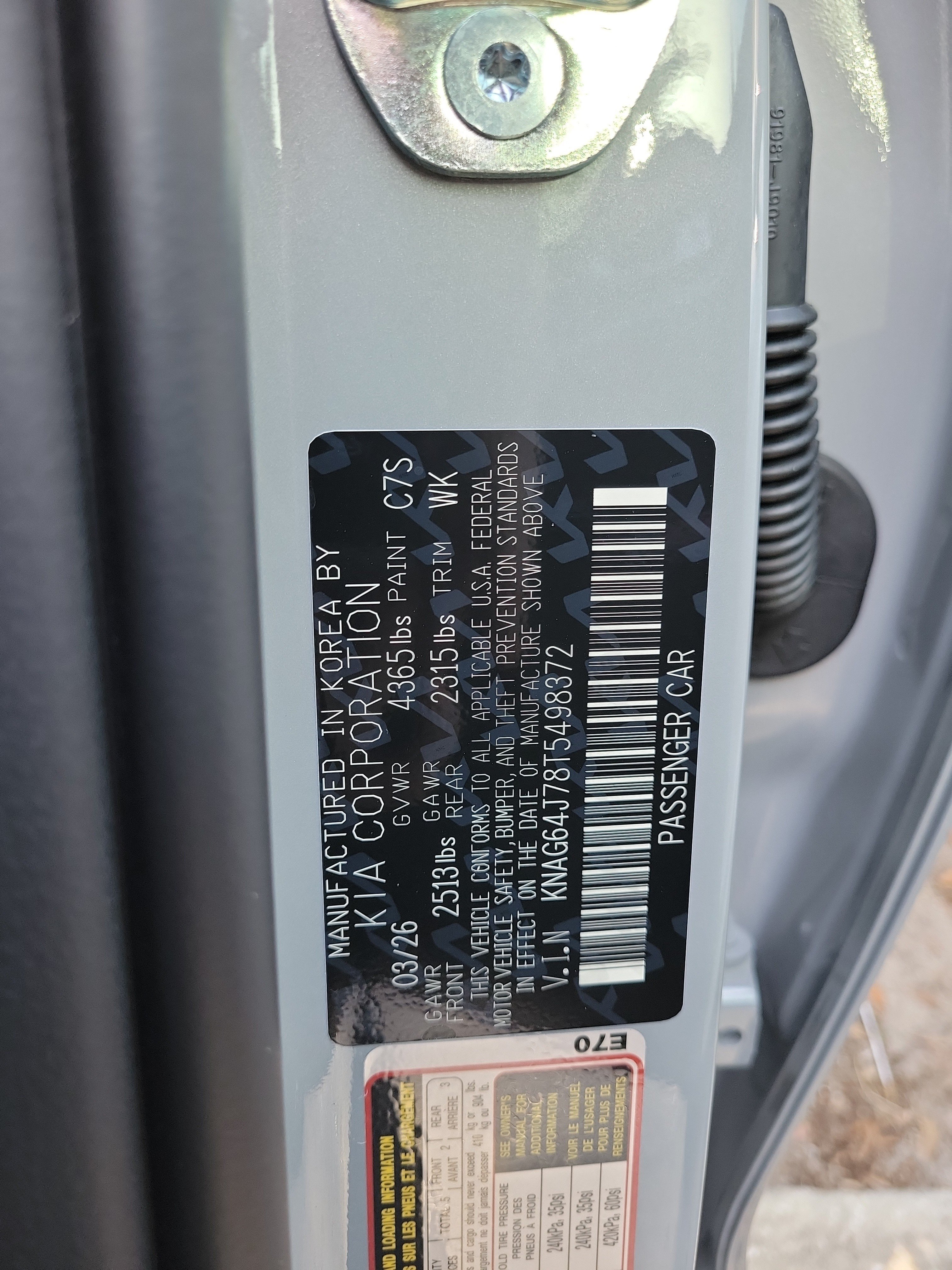New 2026 Kia K5 GT-Line w/ GT-Line Red Interior Package FWD image 6