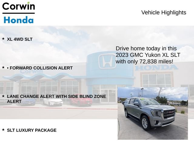 Used 2023 GMC Yukon XL SLT w/ SLT Luxury Package AWD/4WD image 6