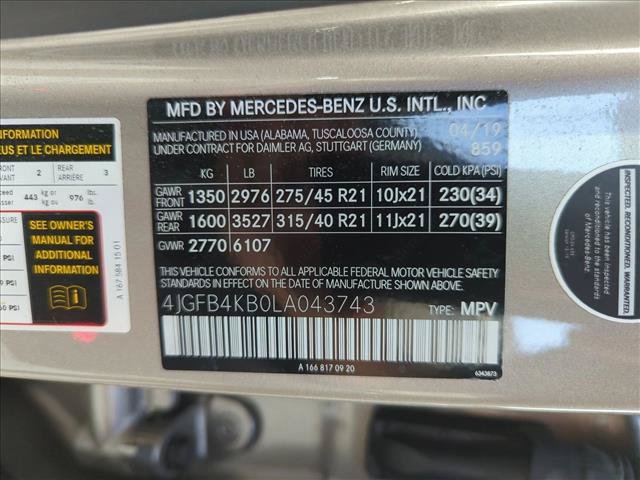 Certified 2020 Mercedes-Benz GLE 350 4MATIC image 25