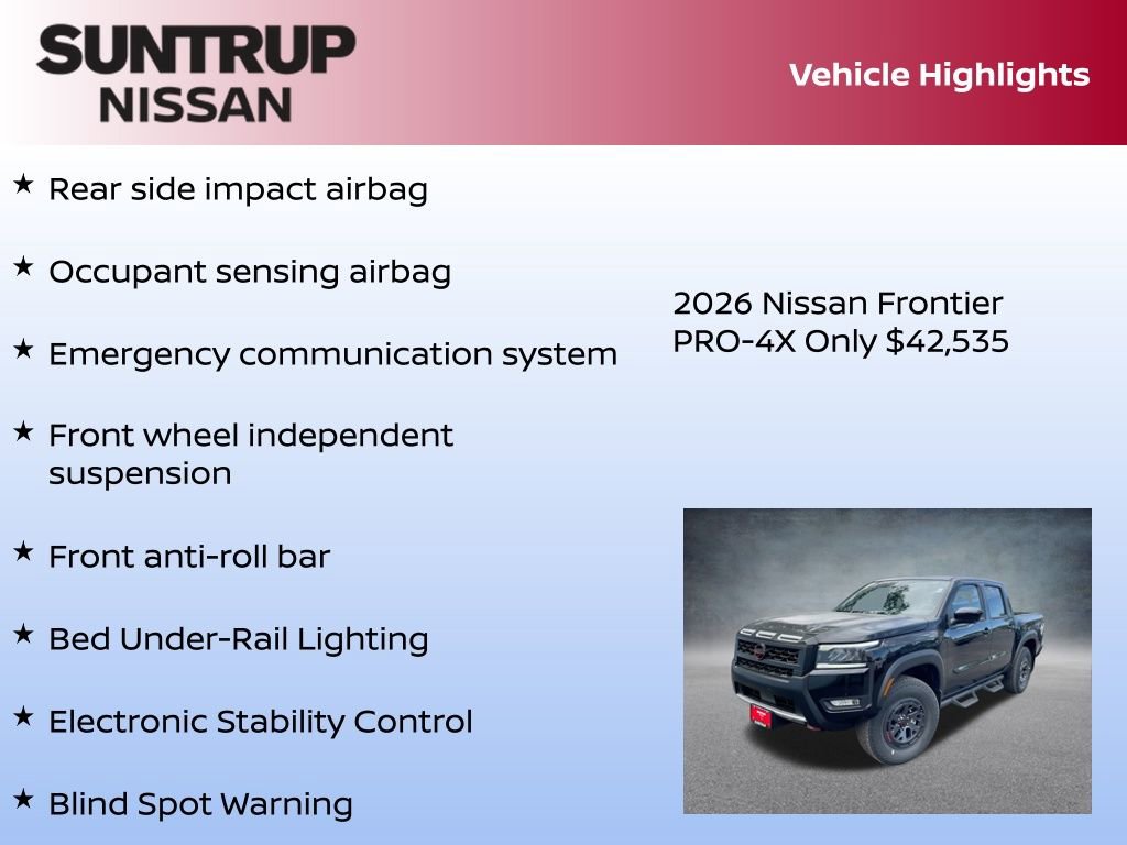 New 2026 Nissan Frontier PRO-4X image 30