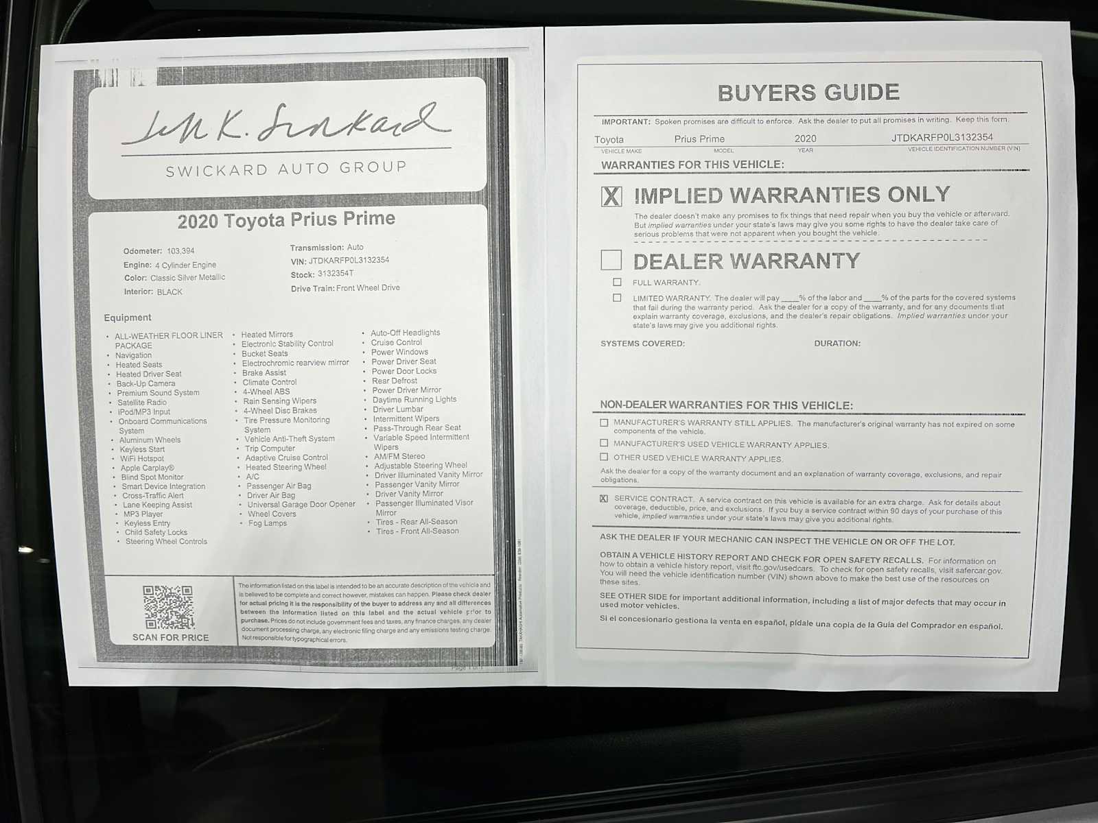 Used 2020 Toyota Prius Prime Limited image 41