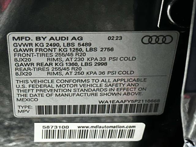 Used 2023 Audi Q5 2.0T Premium Plus w/ Premium Plus Package AWD/4WD image 33