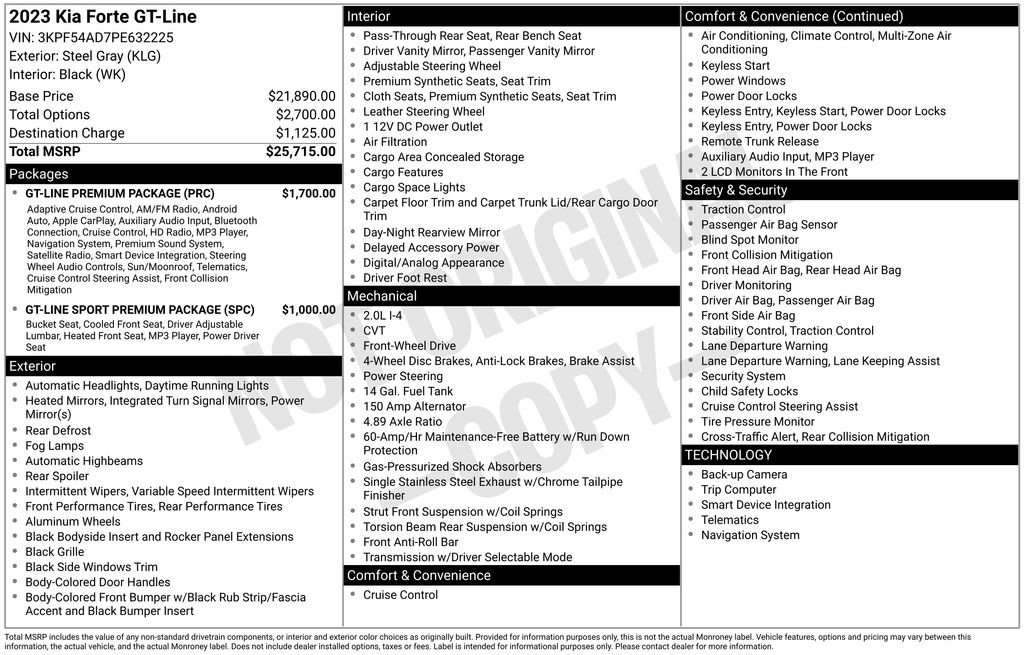 Used 2023 Kia Forte GT-Line w/ GT-Line Premium Package image 4