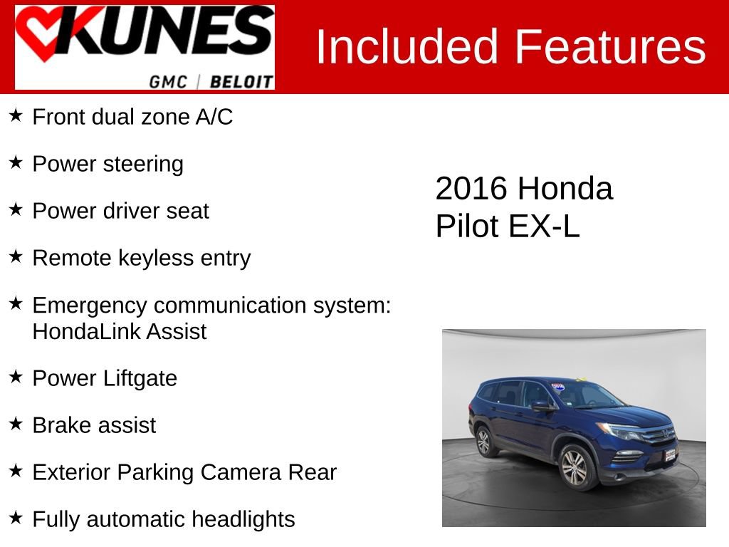 Used 2016 Honda Pilot EX-L image 3