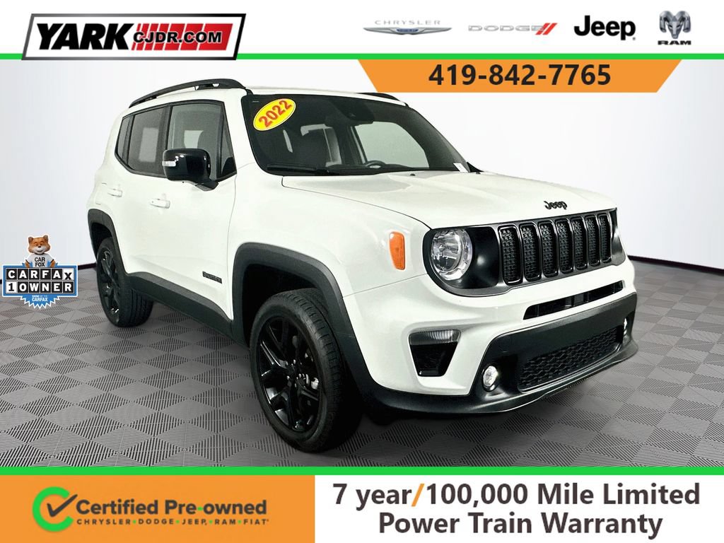 Certified 2022 Jeep Renegade Altitude w/ Convenience Group AWD/4WD image 1
