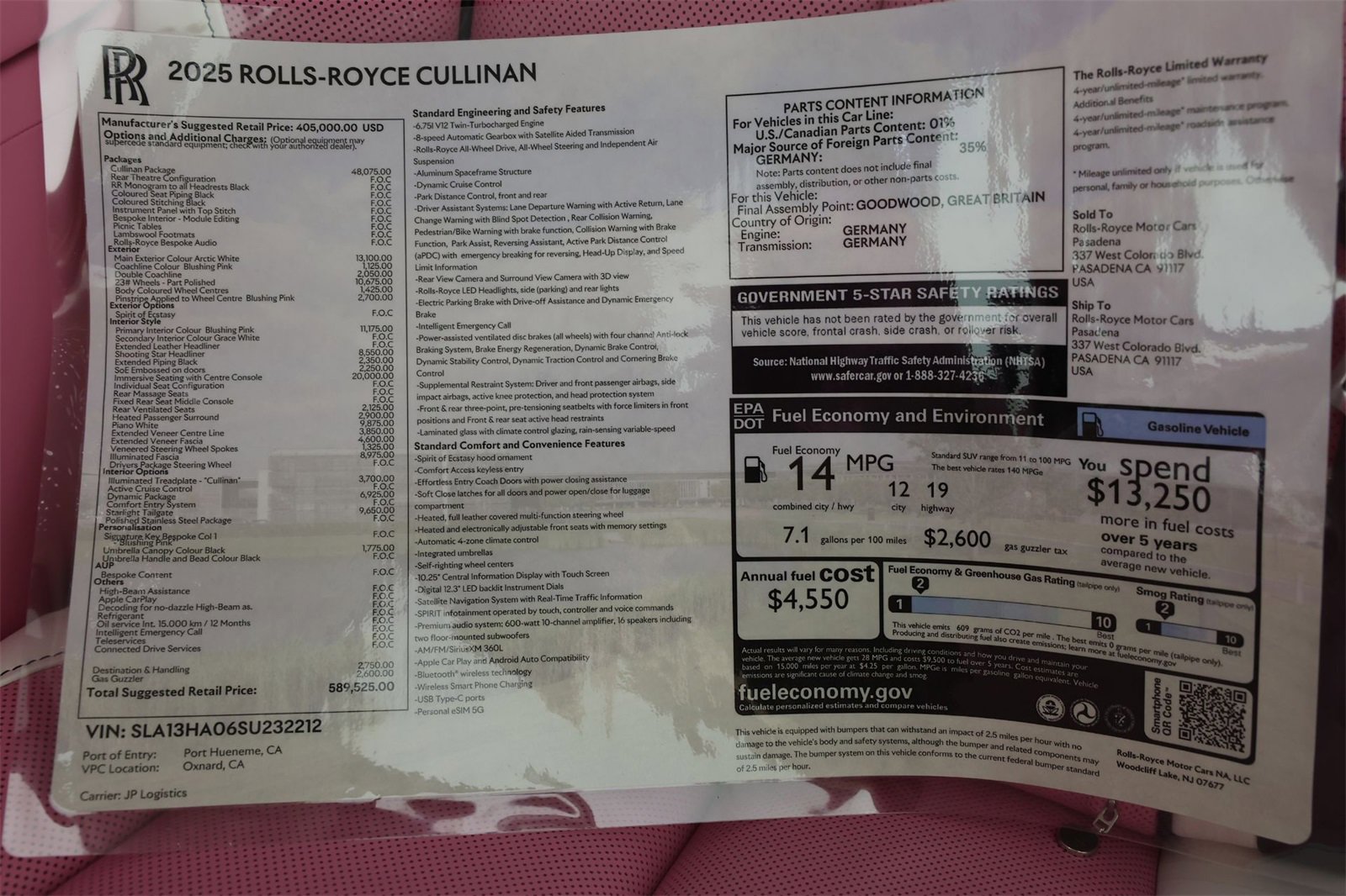 New 2025 Rolls-Royce Cullinan w/ Dynamic Package image 39