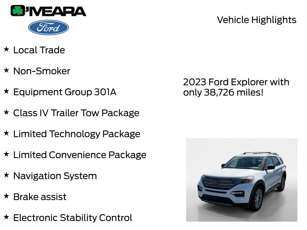 Used 2023 Ford Explorer Limited w/ Limited Technology Package AWD/4WD image 8