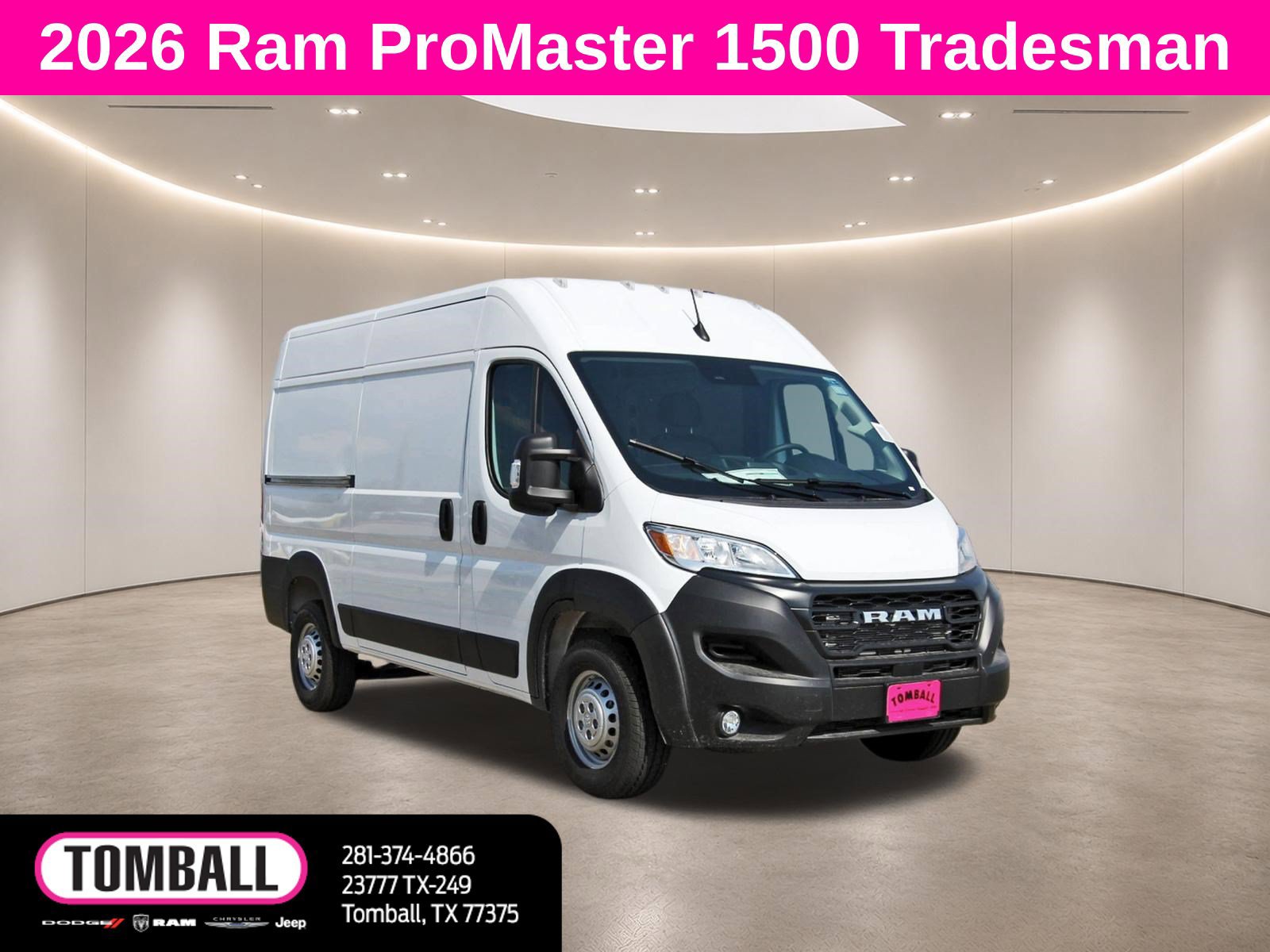 New 2026 RAM ProMaster 1500 w/ Convenience Group