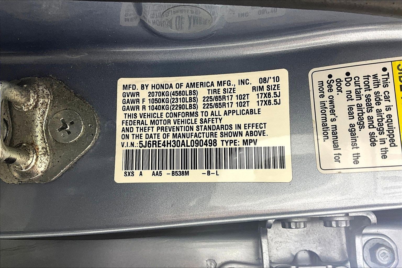 Used 2010 Honda CR-V LX image 16