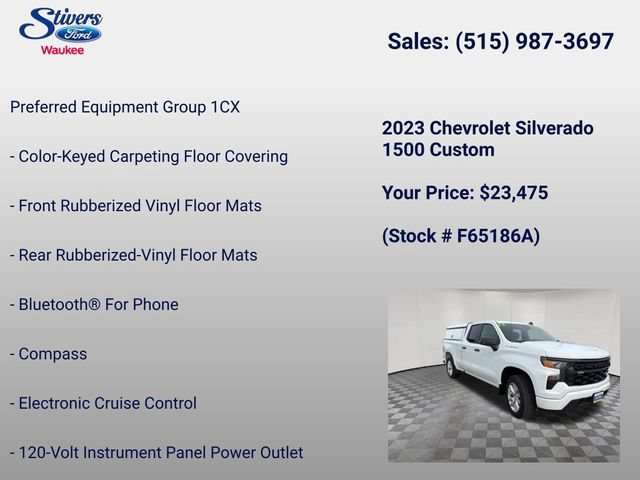 Used 2023 Chevrolet Silverado 1500 Custom AWD/4WD image 16