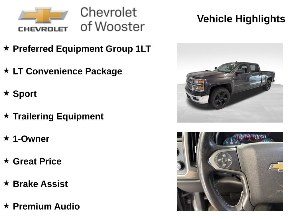 Used 2015 Chevrolet Silverado 1500 LT w/ LT Convenience Package AWD/4WD image 2