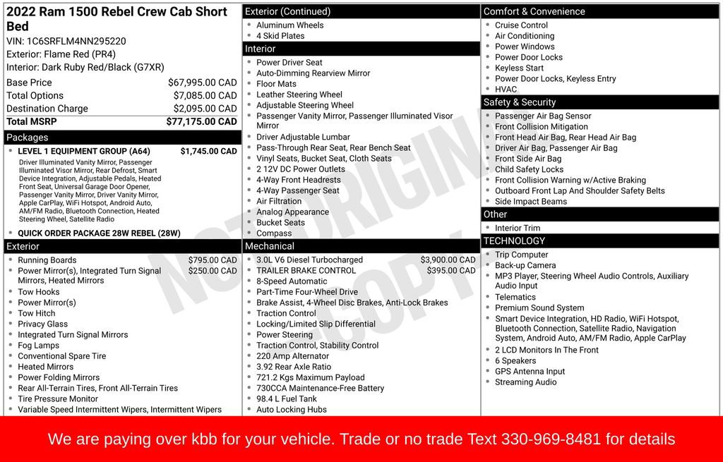 Used 2022 RAM 1500 Rebel w/ Level 1 Equipment Group AWD/4WD image 26
