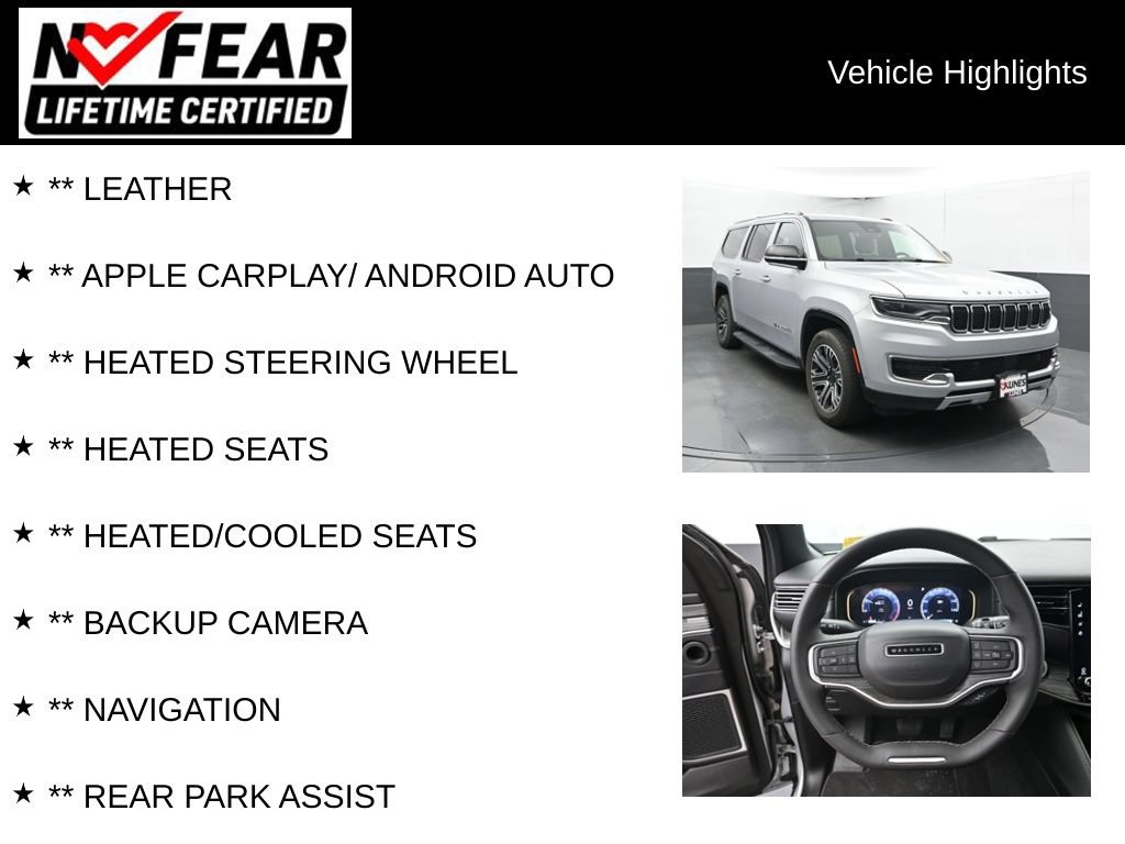 Used 2024 Jeep Wagoneer L Series II w/ Flexible Seating Group AWD/4WD image 2