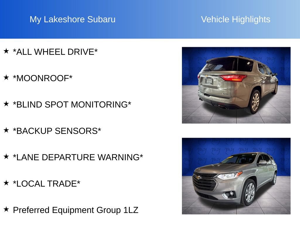 Used 2018 Chevrolet Traverse Premier AWD/4WD image 10
