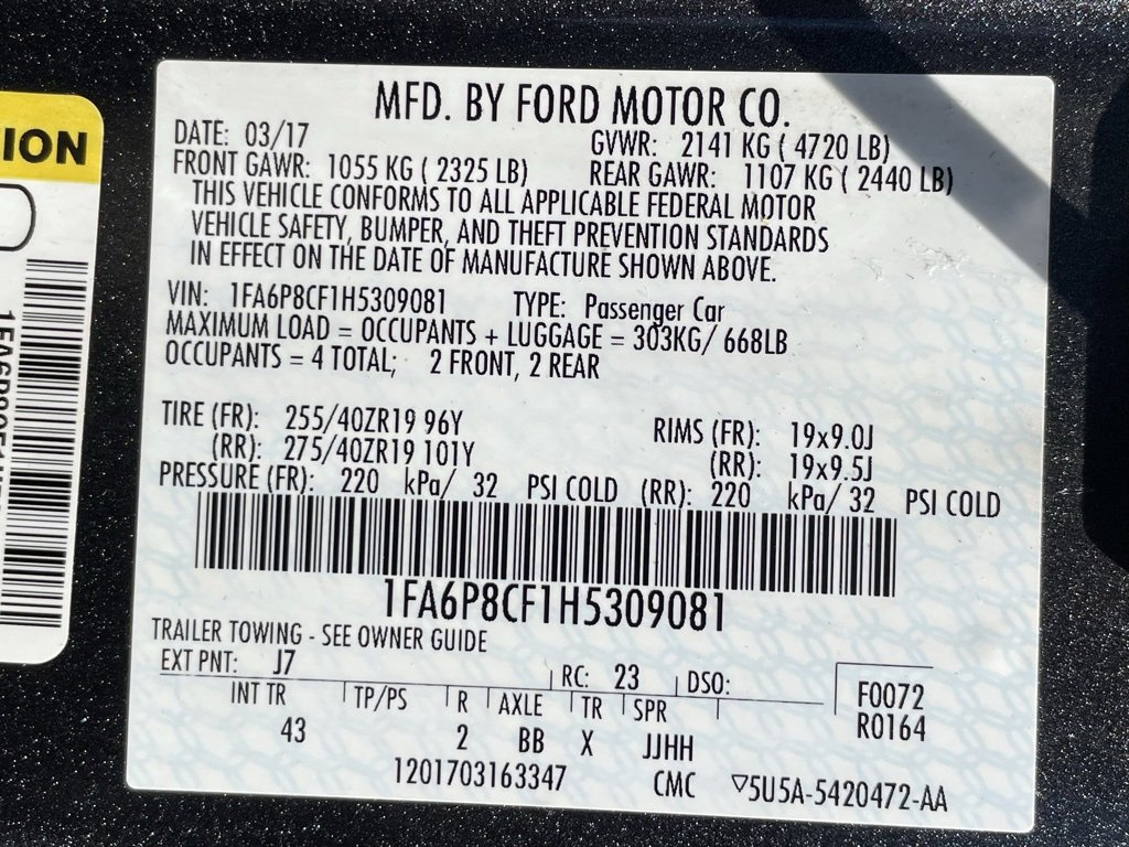 Used 2017 Ford Mustang GT Premium w/ GT Performance Package image 34