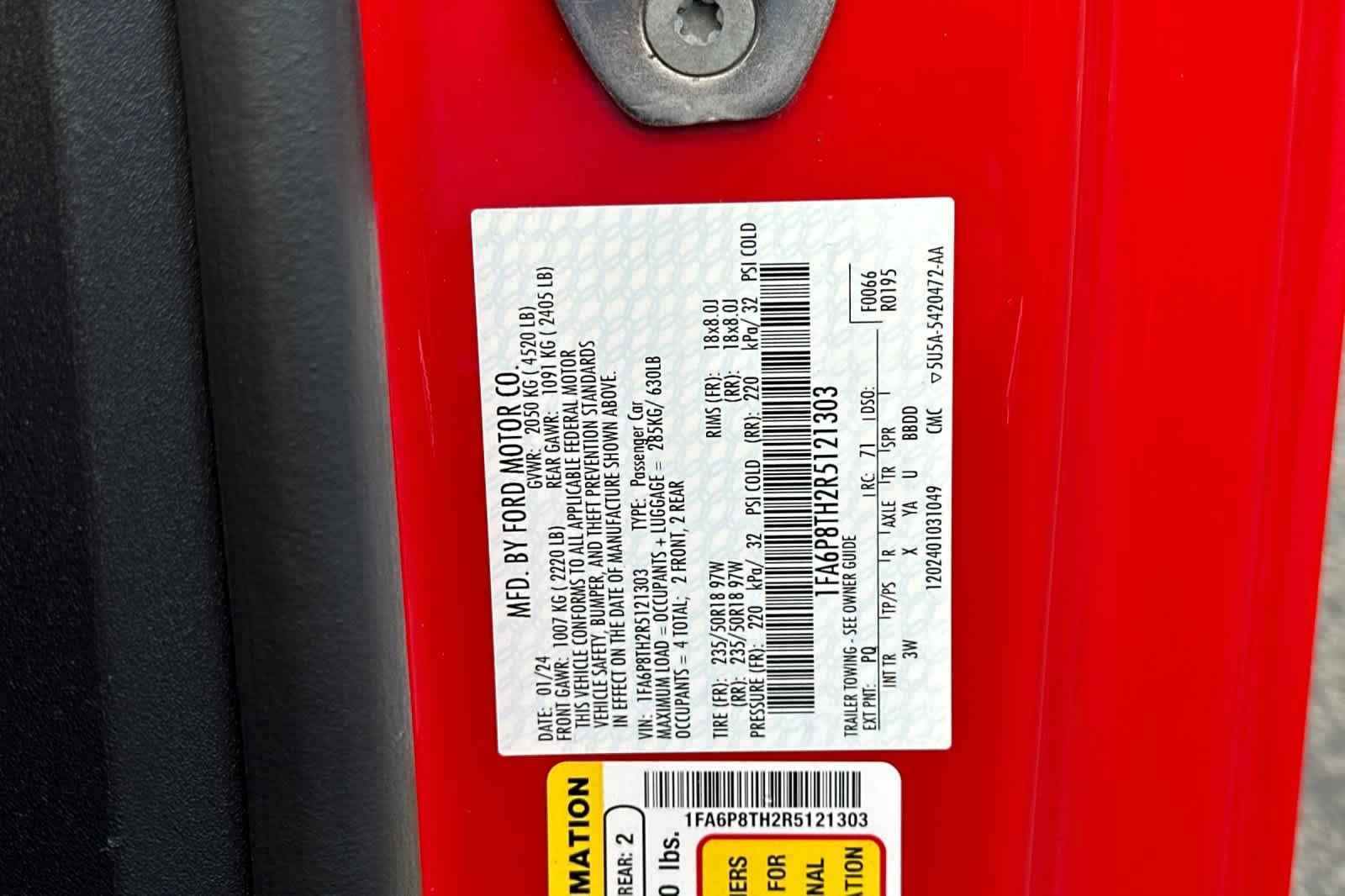 Certified 2024 Ford Mustang Premium image 29