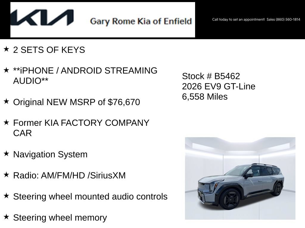 Certified 2026 Kia EV9 GT-Line AWD/4WD image 15