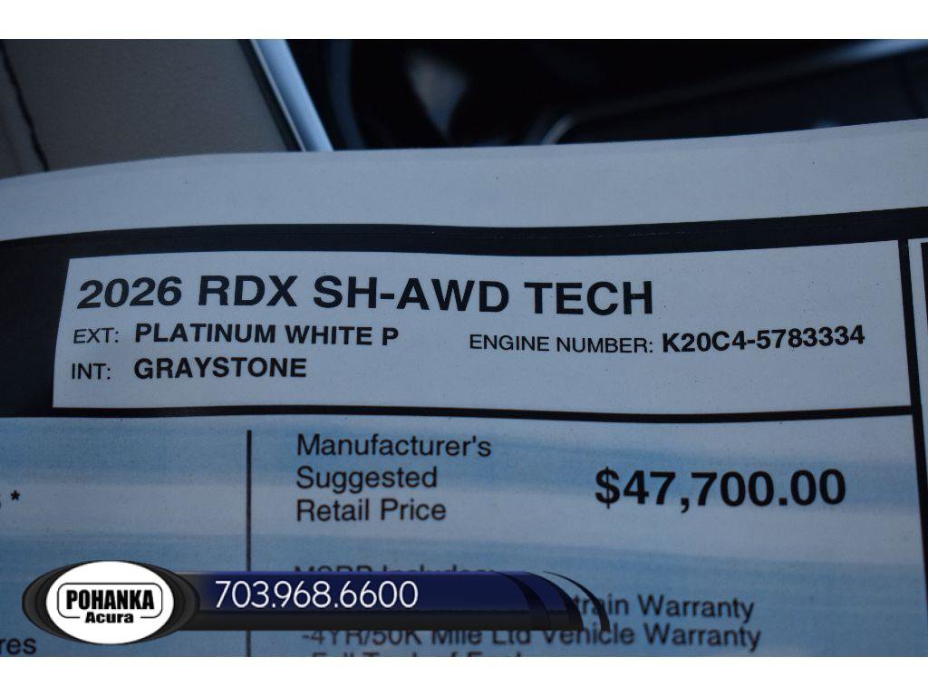 New 2026 Acura RDX w/ Technology Package AWD/4WD image 40