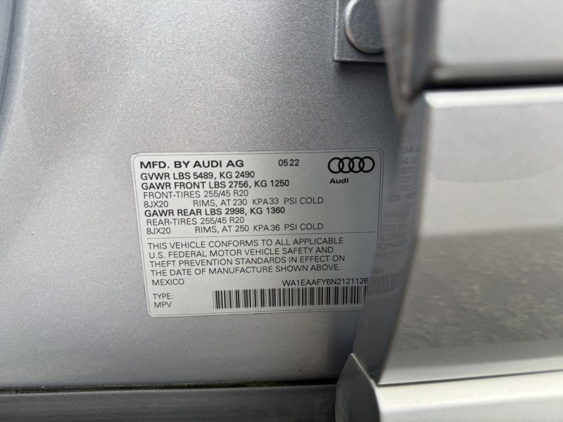 Used 2022 Audi Q5 2.0T Premium Plus w/ Premium Plus Package image 50