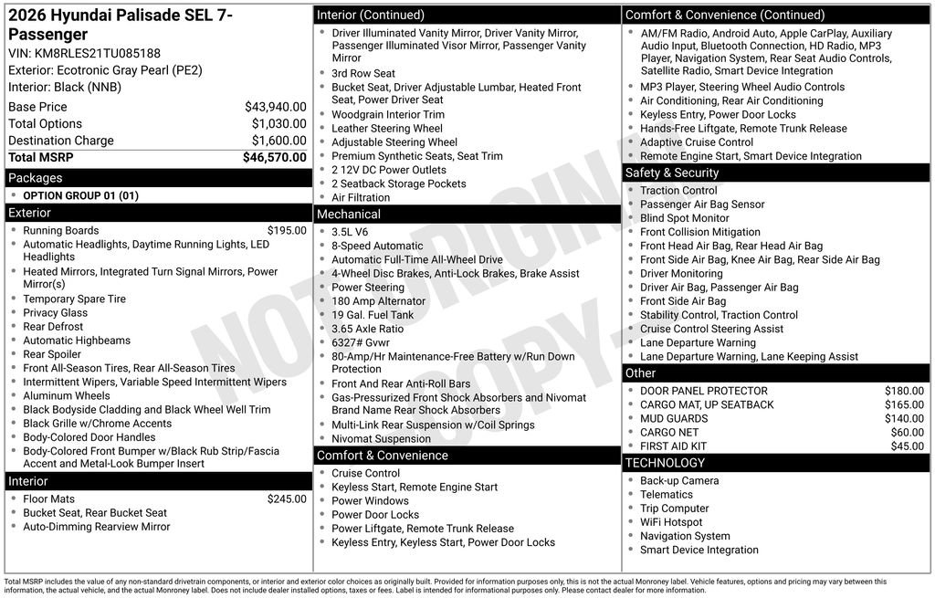 New 2026 Hyundai Palisade SEL image 4
