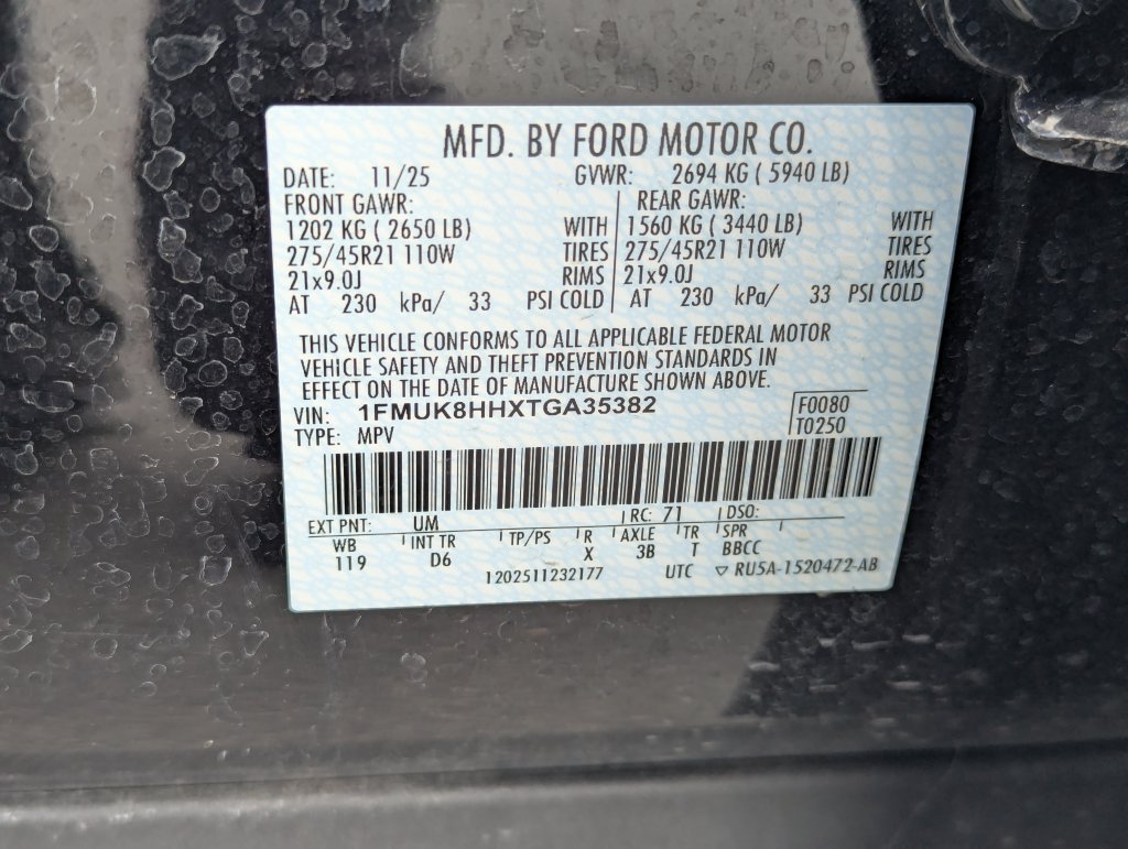Used 2026 Ford Explorer Platinum w/ LUX Leather Package AWD/4WD image 40