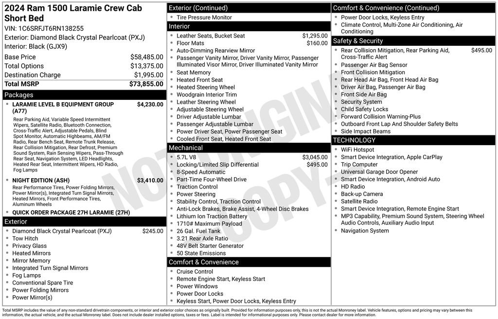 Used 2024 RAM 1500 Laramie AWD/4WD image 5