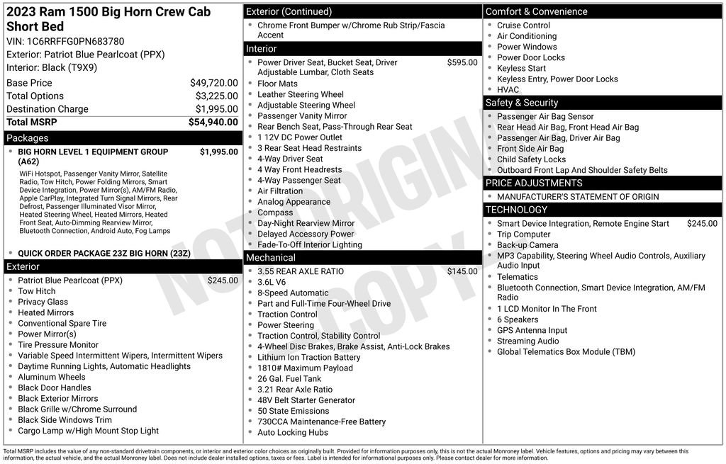 Used 2023 RAM 1500 Big Horn image 2