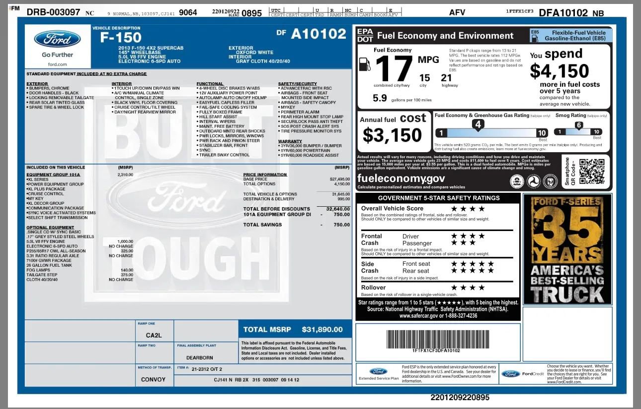 Used 2013 Ford F150 XL w/ Mid Equipment Group RWD image 21