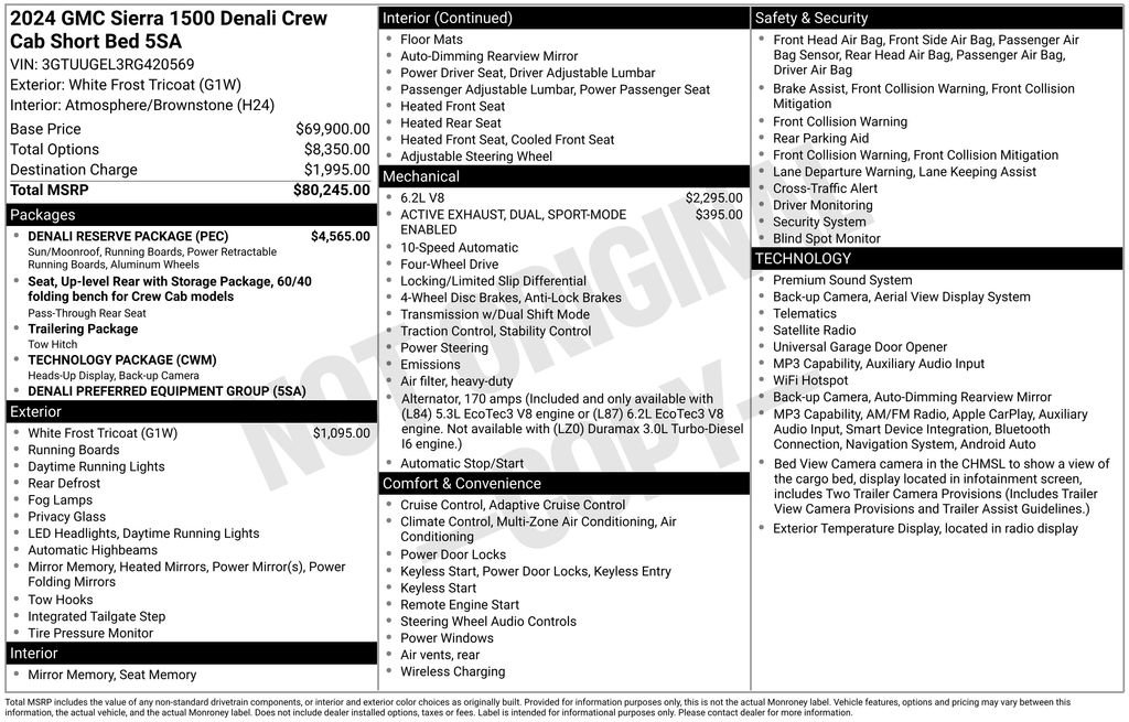 Certified 2024 GMC Sierra 1500 Denali w/ Denali Reserve Package AWD/4WD image 39